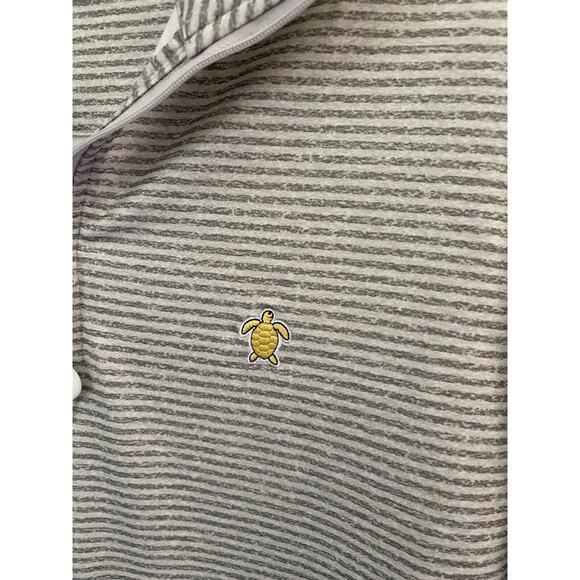 Simply Southern Mens 1/4 Zip Tailor Fit Striped Golf Pullover Shirt Size SMALL - Picture 4 of 9